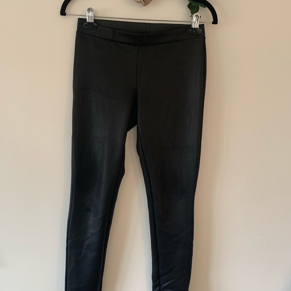 Faux leather leggings